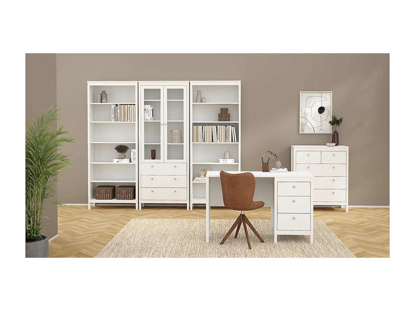 Bureau 3 tiroirs L120,4 cm - BARCELONE