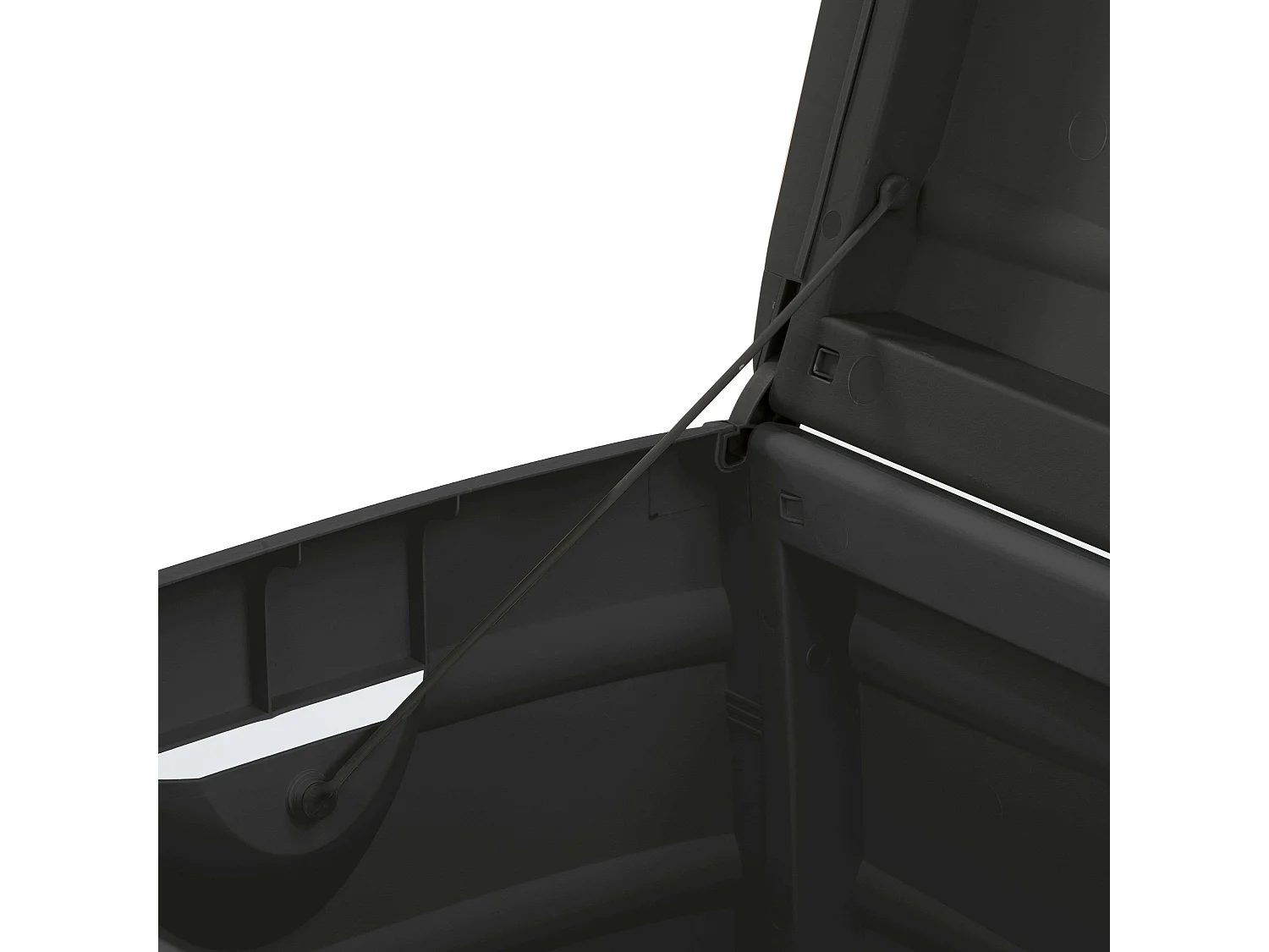 Coffre gain de place ext. résine noire 260L 80x61x53 cm