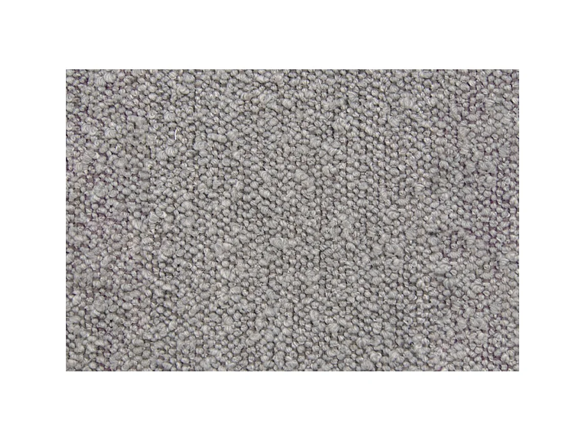 Lit coffre 140x190cm avec tête de lit lignes Bouclette Gris - Hauteur totale : 39cm