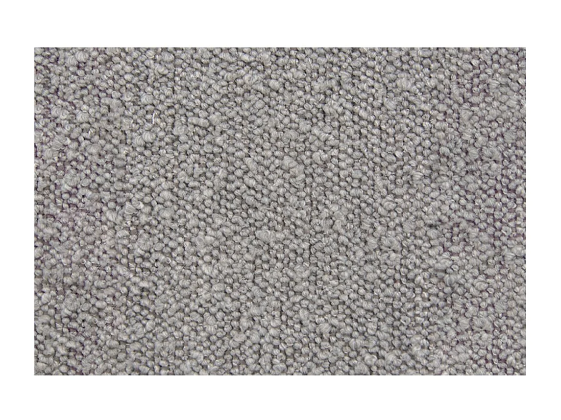 Lit coffre 140x190cm avec tête de lit lignes Bouclette Gris - Hauteur totale : 39cm