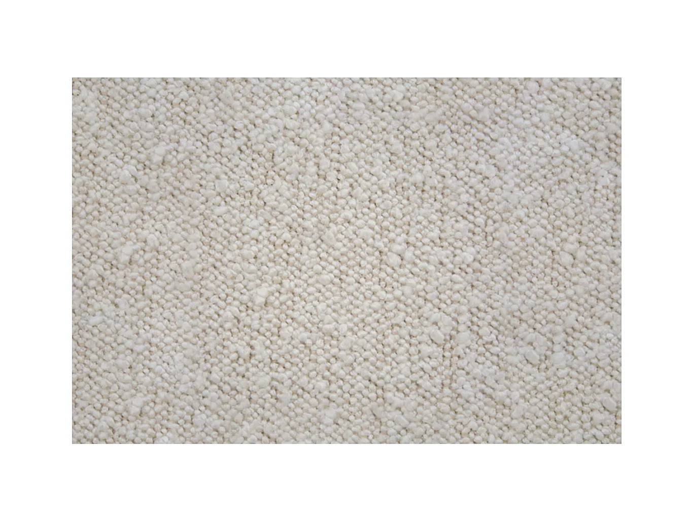 Lit coffre 140x190cm avec tête de lit lignes Bouclette Beige - Hauteur totale : 39cm