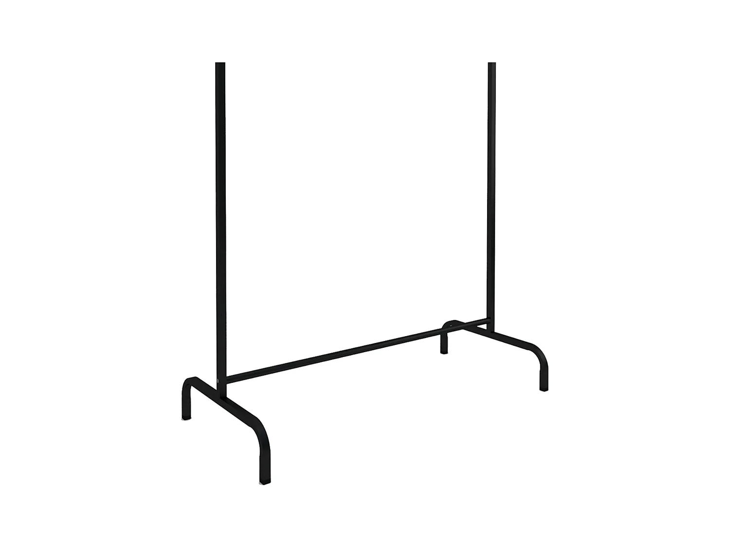 Portant à vêtements en métal noir 104x137x48 cm