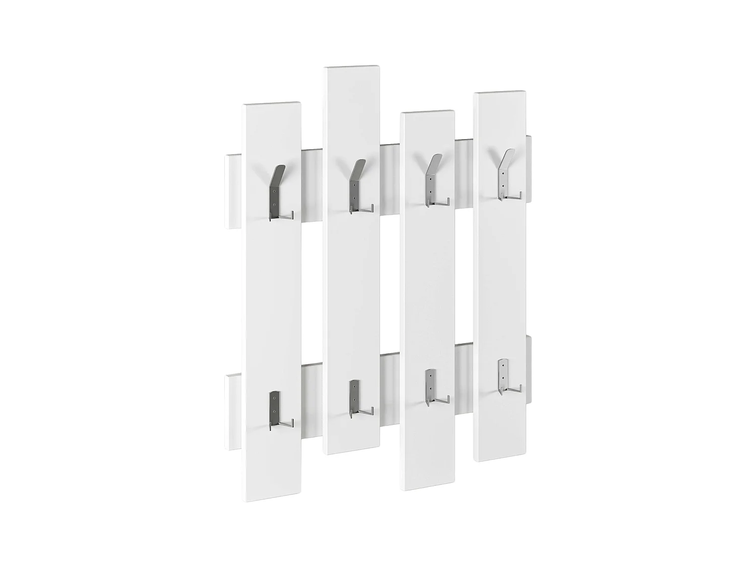 Porte-manteau mural Clôture blanc 64x81 cm