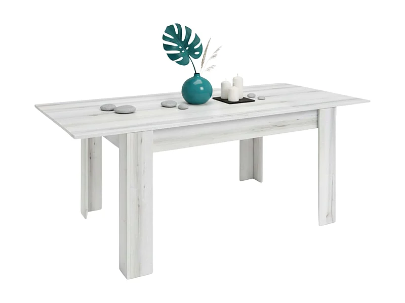 Mesa Comedor Extensible Bass Contemporánea Blanco Albo 140/200x90 cm