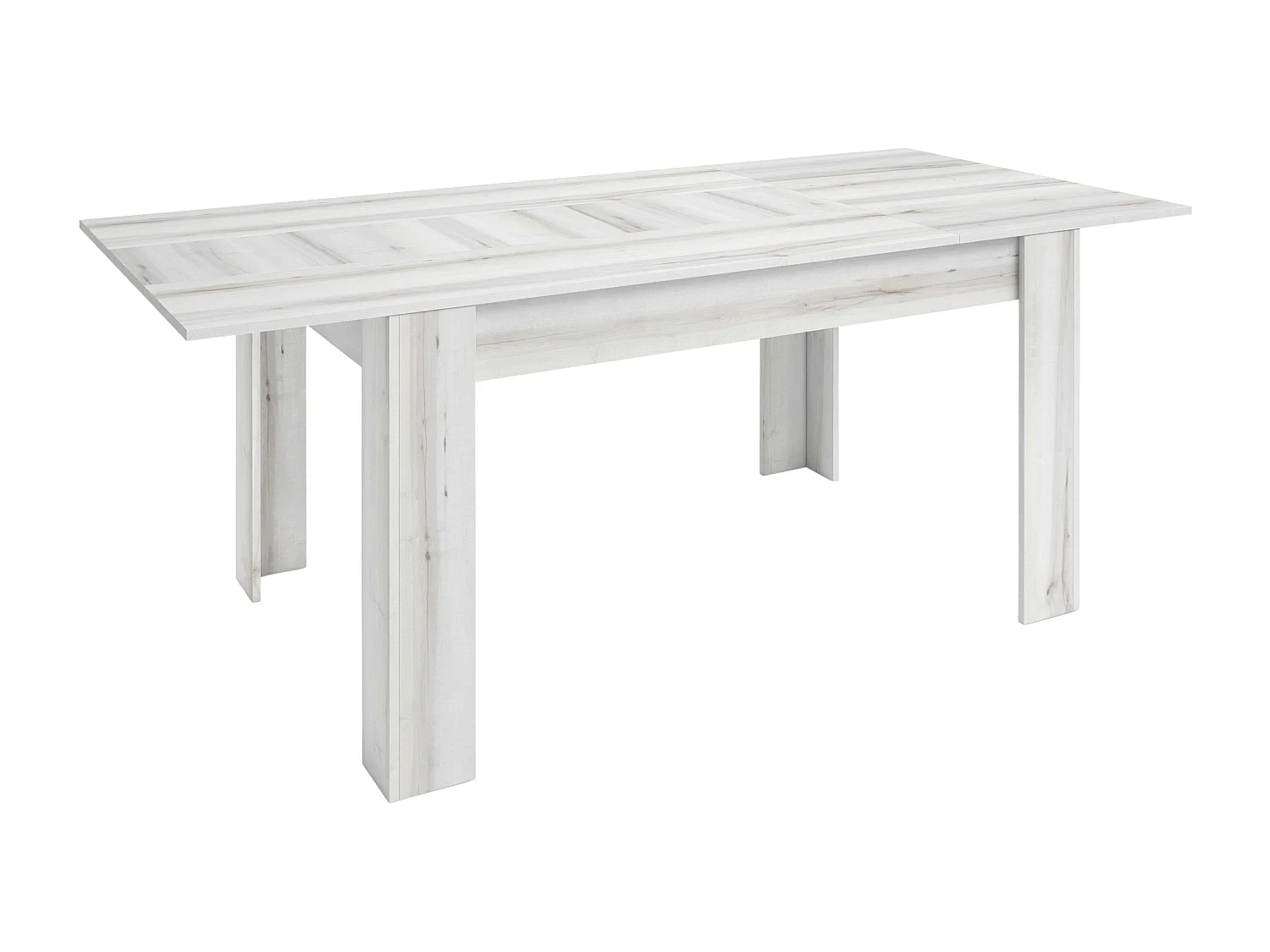 Mesa Comedor Extensible Bass Contemporánea Blanco Albo 140/200x90 cm