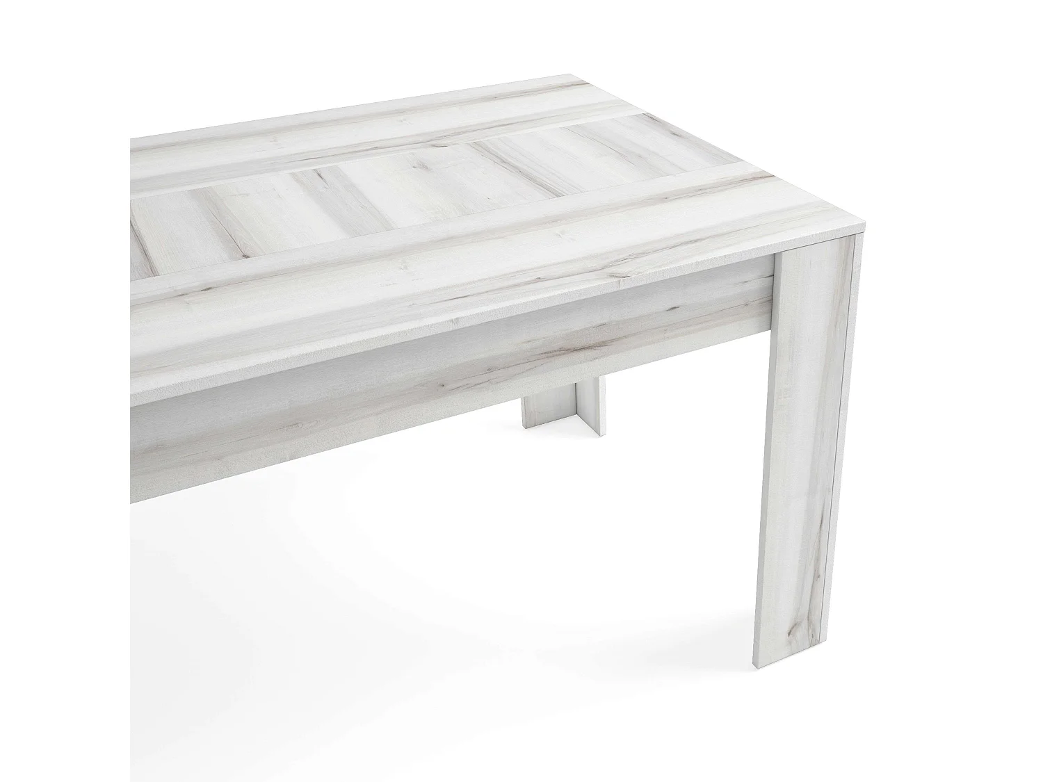 Mesa Comedor Extensible Bass Contemporánea Blanco Albo 140/200x90 cm