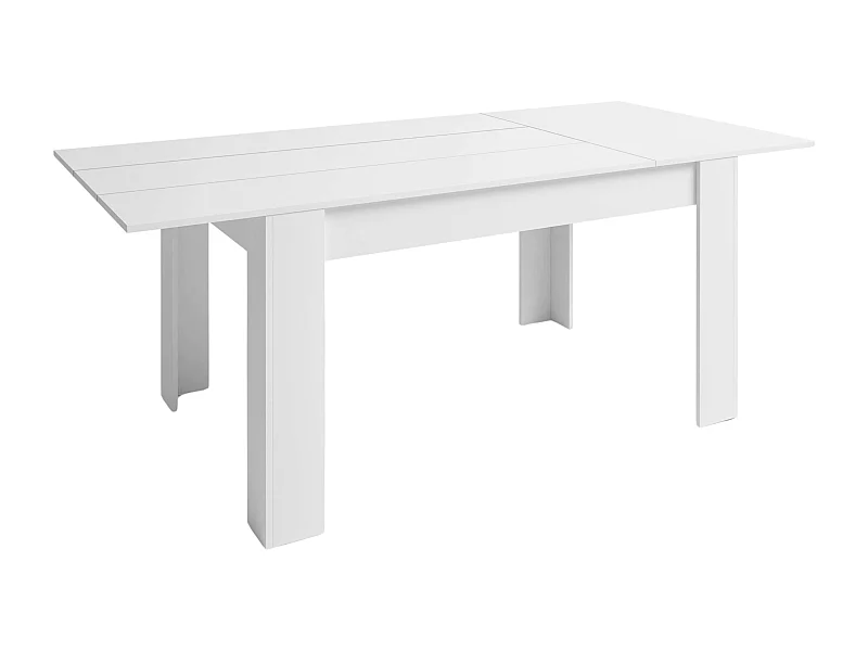 Mesa comedor extensible Bass blanco mate melamina 140-200x90x76 cm