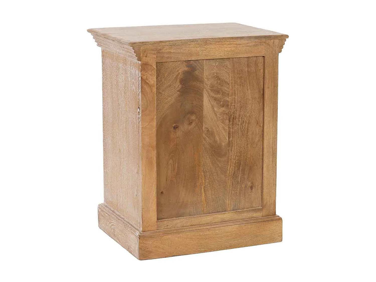 Mesita de noche de Madera artesanal 2 cajones 56x40x70h cm