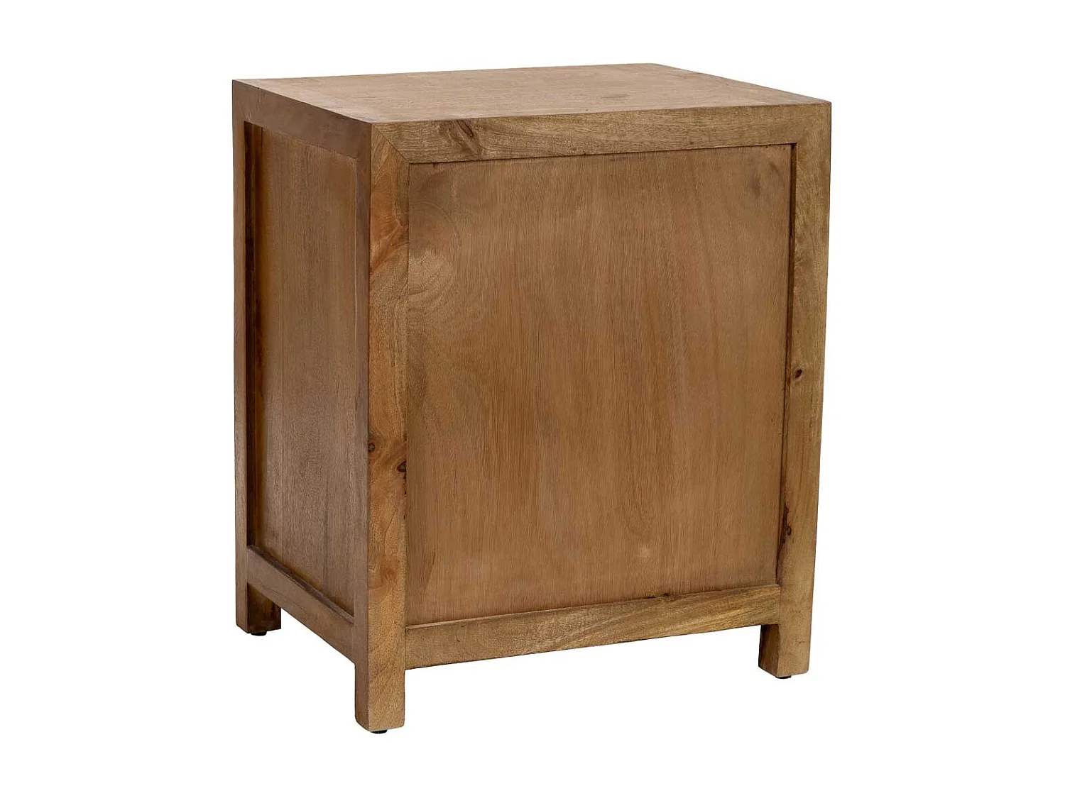 Mesita de noche de madera marrón 3 cajones 50x40x60.5h cm