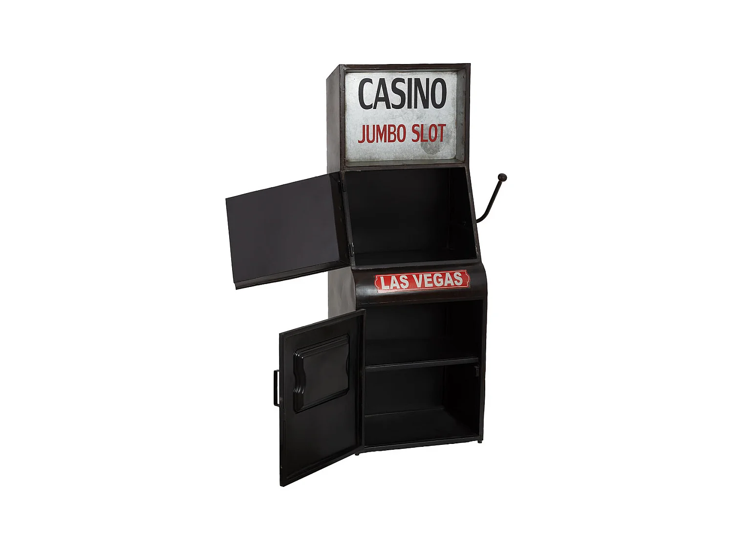 Suporte para vinho preto casino 66x46x155 cm