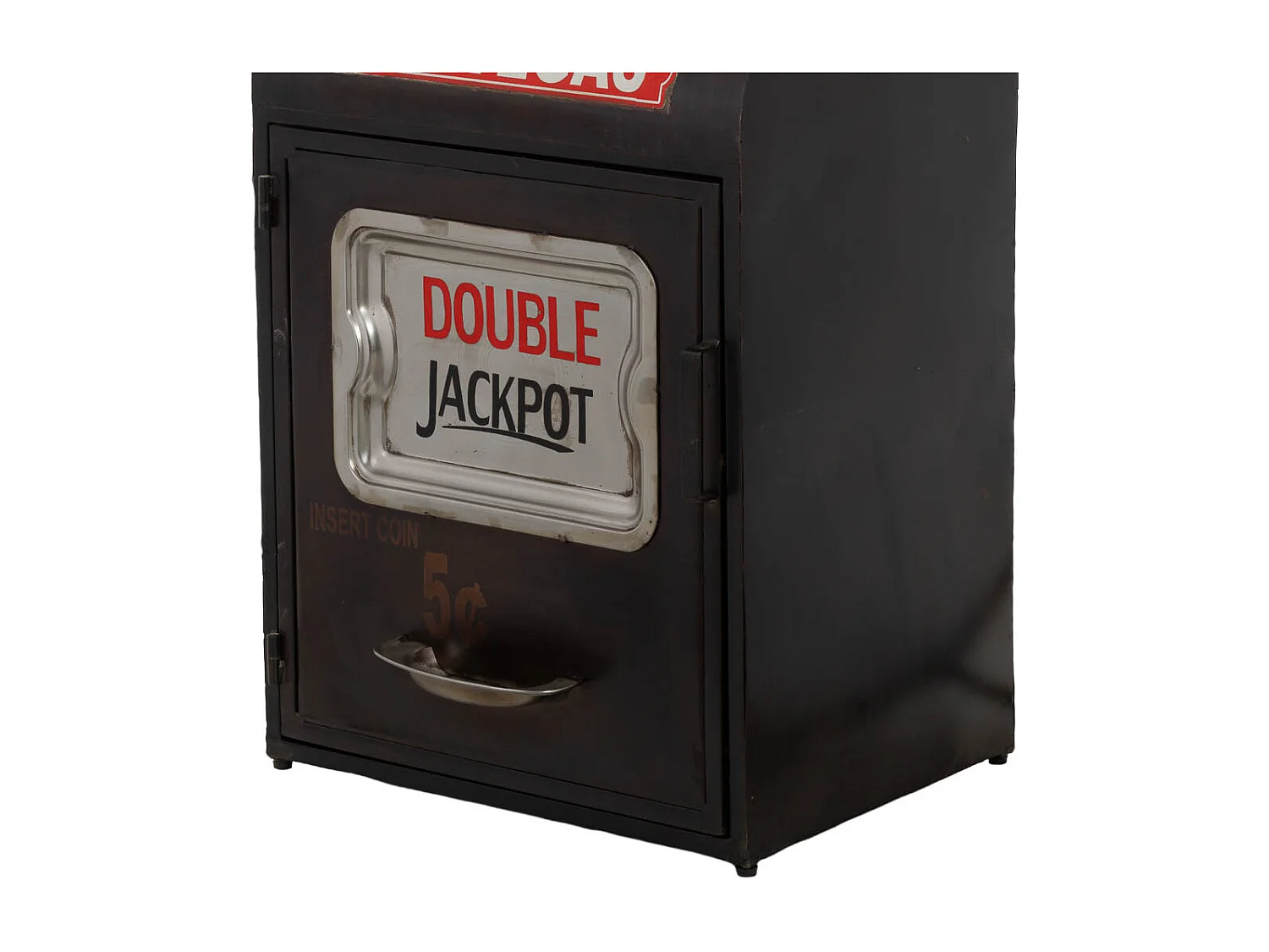 Casier à vin noir Casino 66x46x155 cm