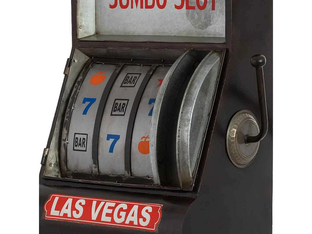 Casier à vin noir Casino 66x46x155 cm