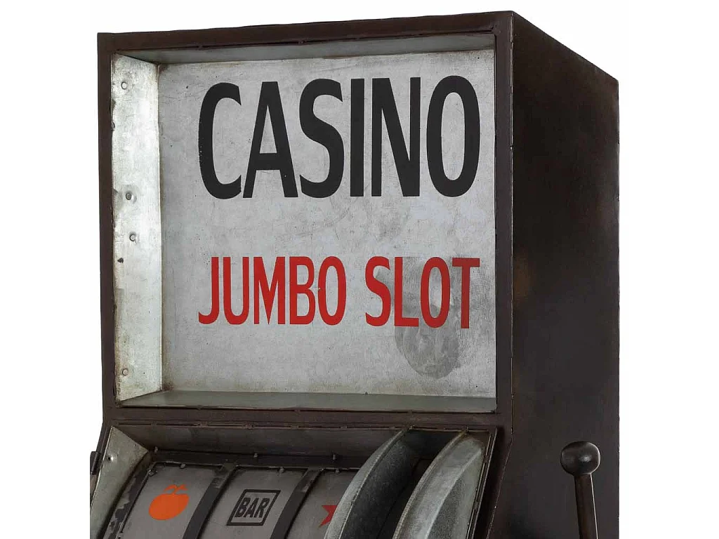 Casier à vin noir Casino 66x46x155 cm