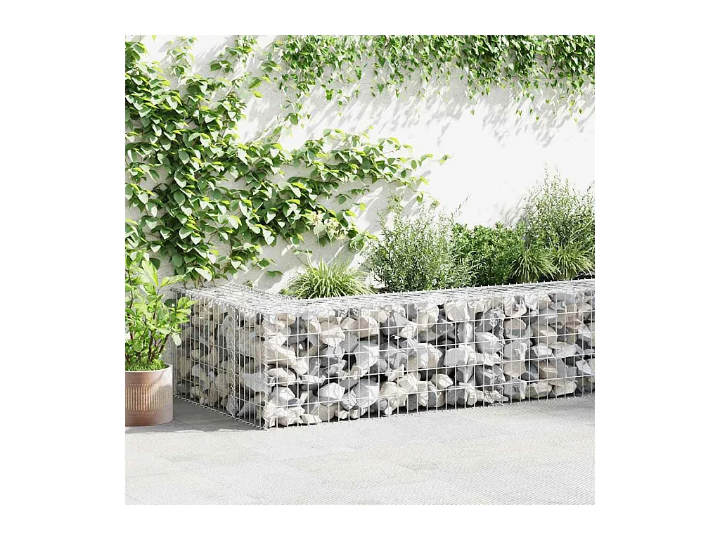 Mur en gabion-Panier de gabion avec couvercles Acier galvanisé 300x50x50 cm