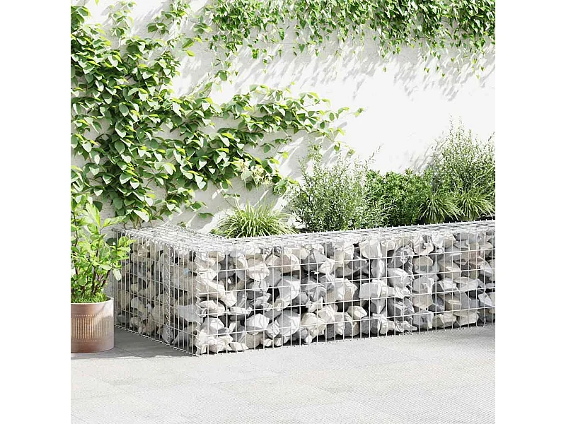 Mur en gabion-Panier de gabion avec couvercles Acier galvanisé 300x50x50 cm