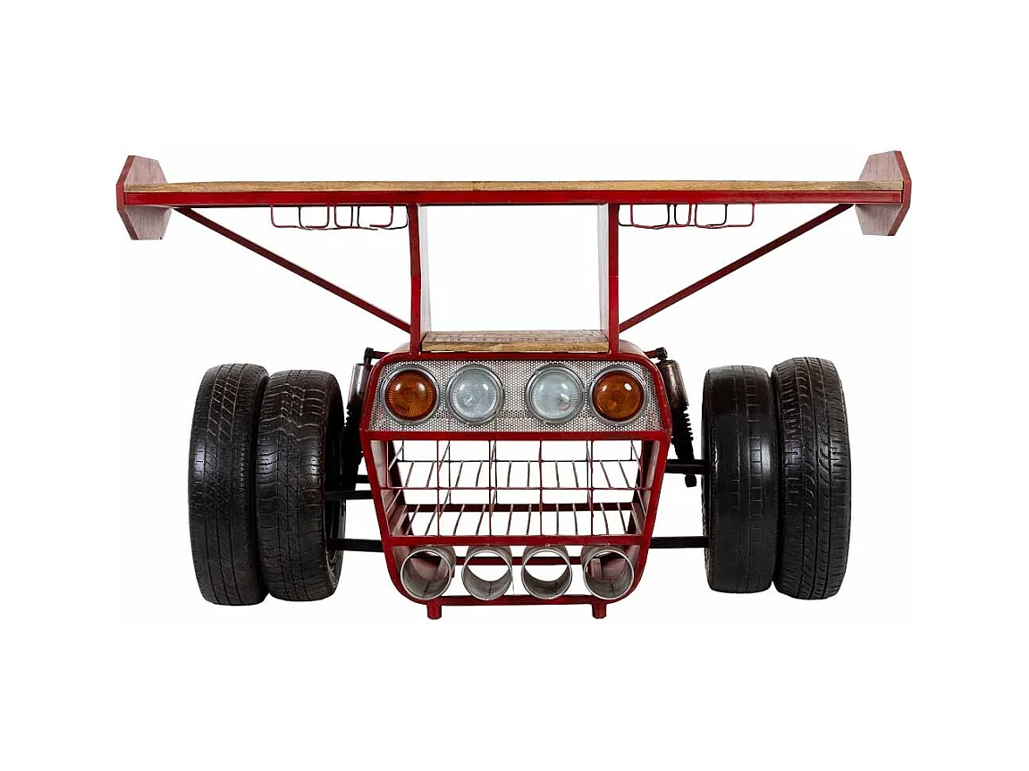 Suporte para vinho tinto com rodízios 160x53x84 cm