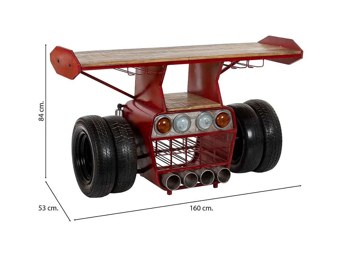 Suporte para vinho tinto com rodízios 160x53x84 cm