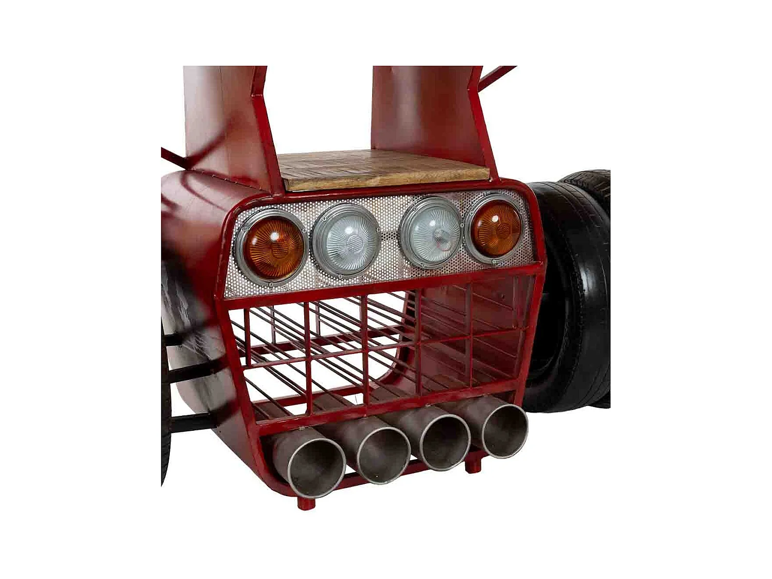 Suporte para vinho tinto com rodízios 160x53x84 cm