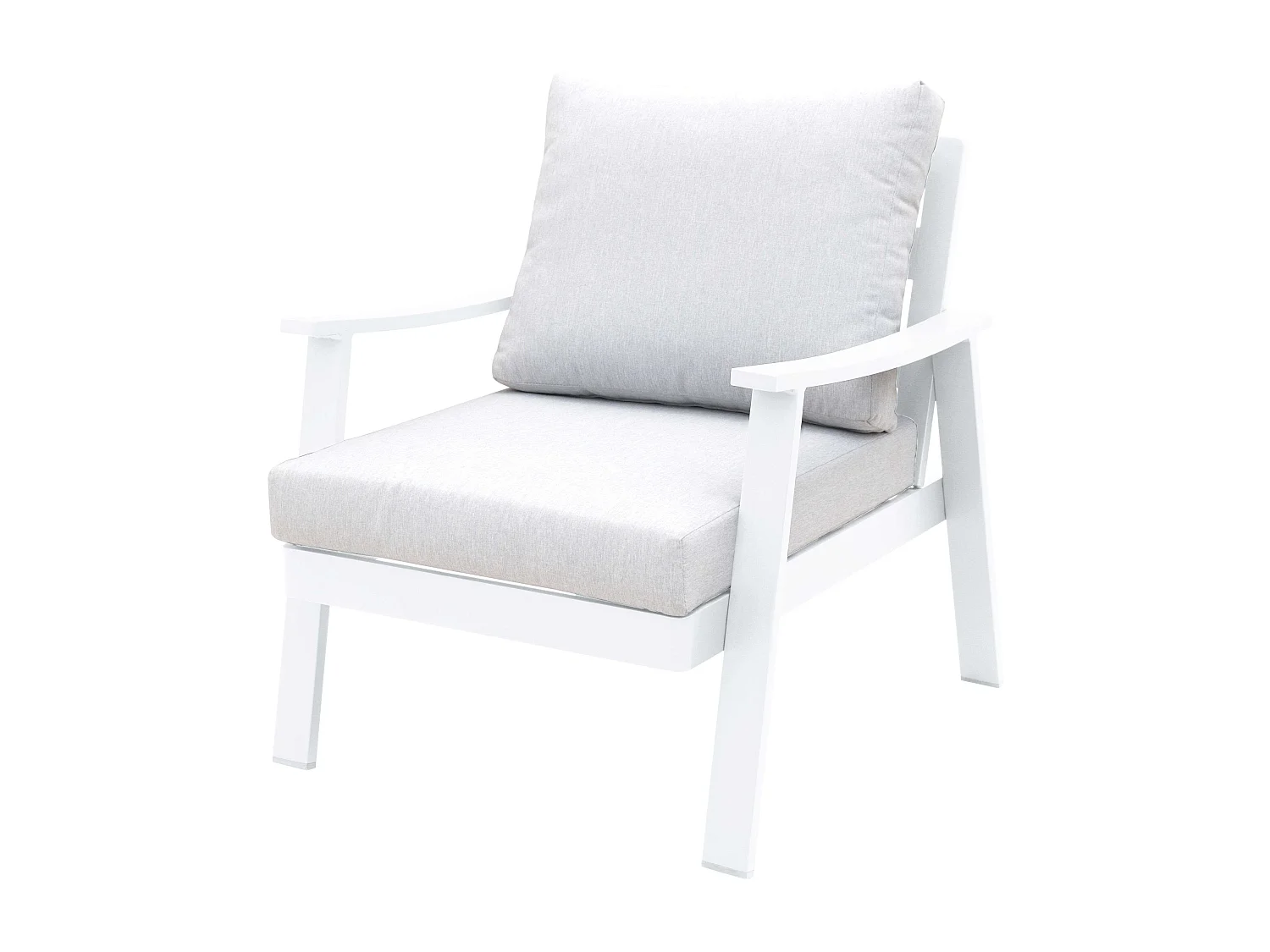 Set 4 piezas Muebles Exterior Jardín Terraza Benicasim Blanco Gris