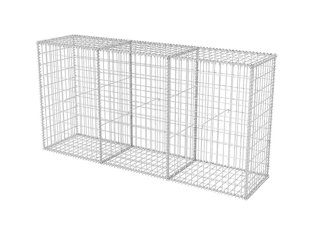 Panier de gabion-Mur en gabion Acier galvanisé 200x50x100 cm