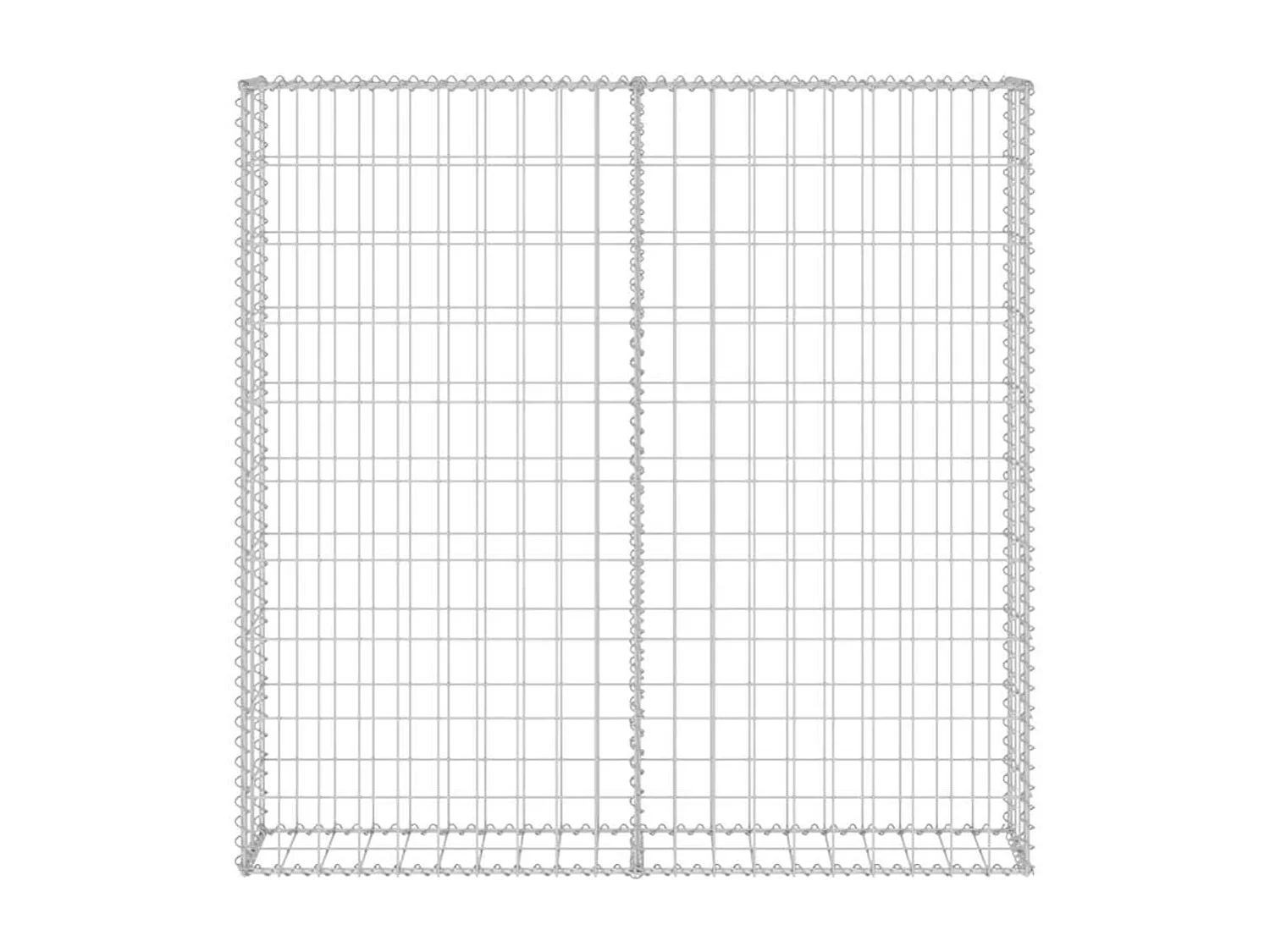 Mur en gabion-Panier de gabion avec couvercles Acier galvanisé 80x20x100 cm