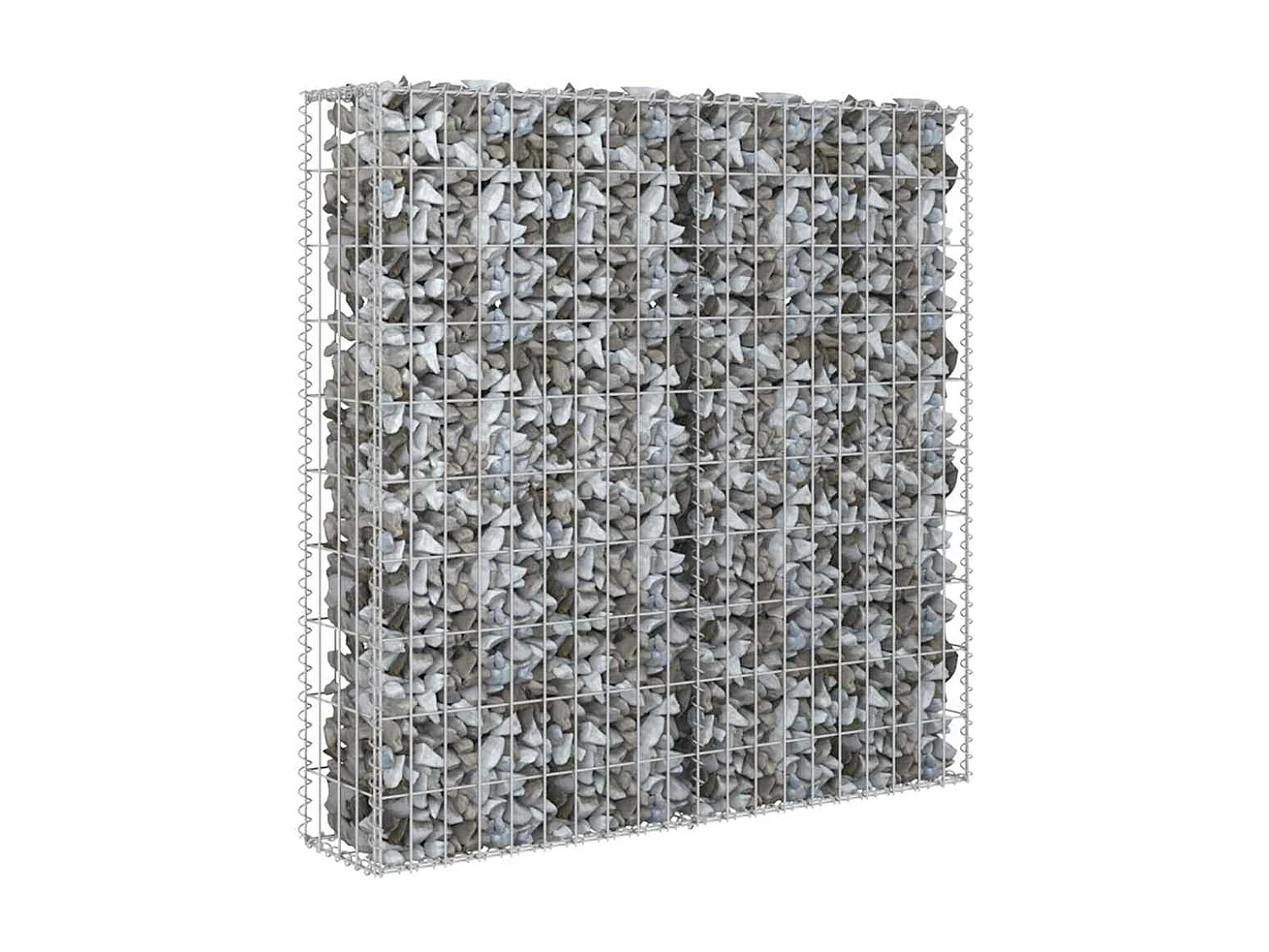 Mur en gabion-Panier de gabion avec couvercles Acier galvanisé 80x20x100 cm