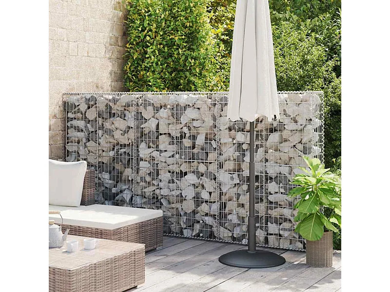 Mur en gabion-Panier de gabion avec couvercles Acier galvanisé 300x50x150 cm