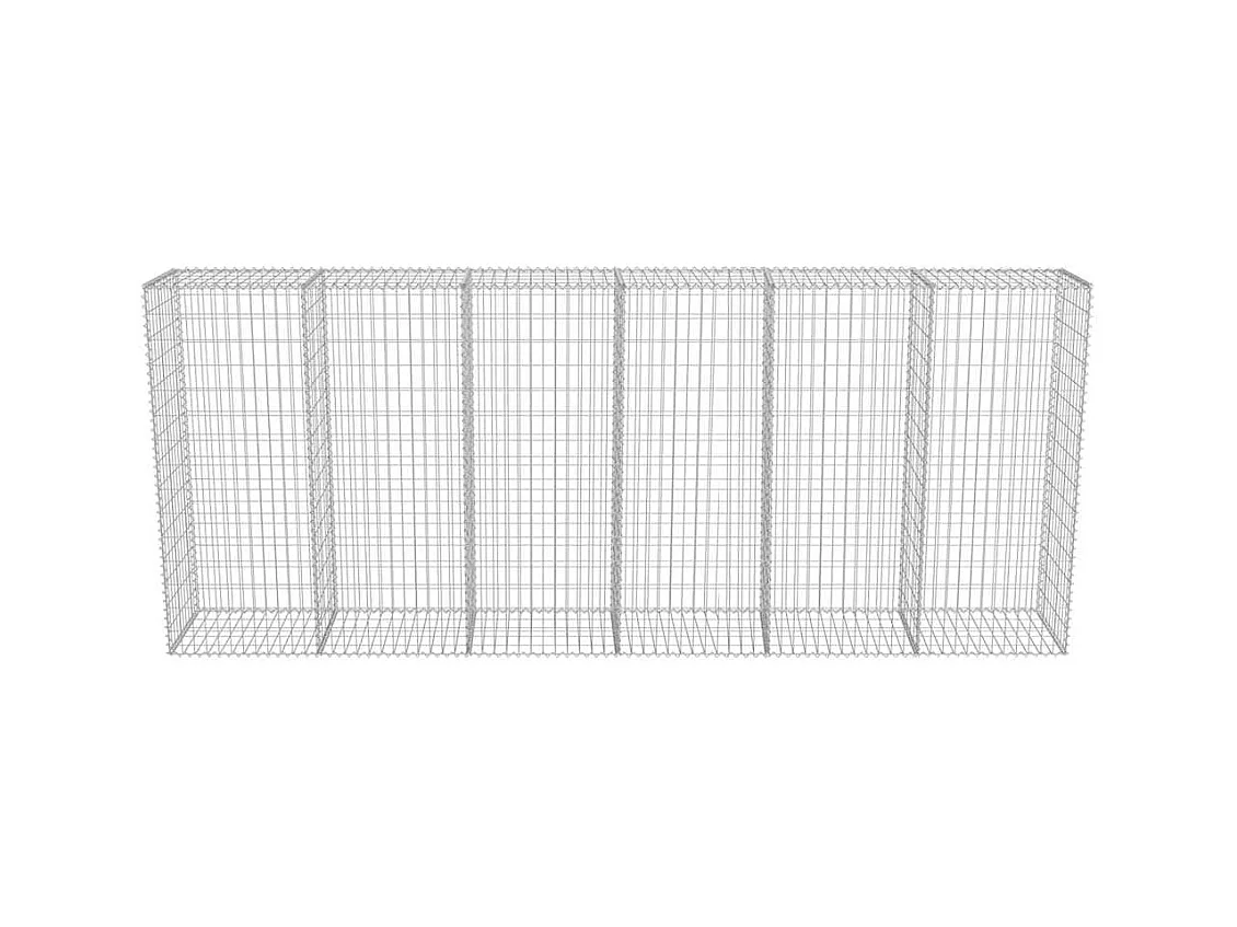 Mur en gabion-Panier de gabion avec couvercles Acier galvanisé 300x50x150 cm