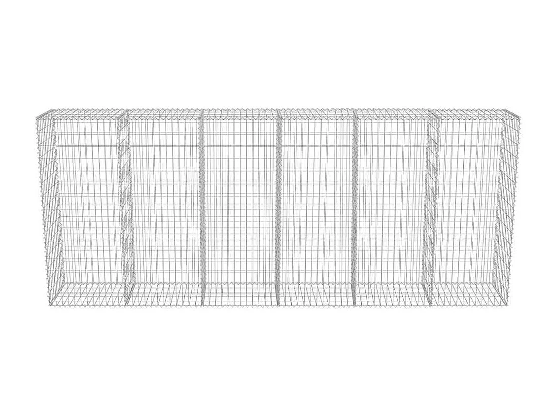 Mur en gabion-Panier de gabion avec couvercles Acier galvanisé 300x50x150 cm