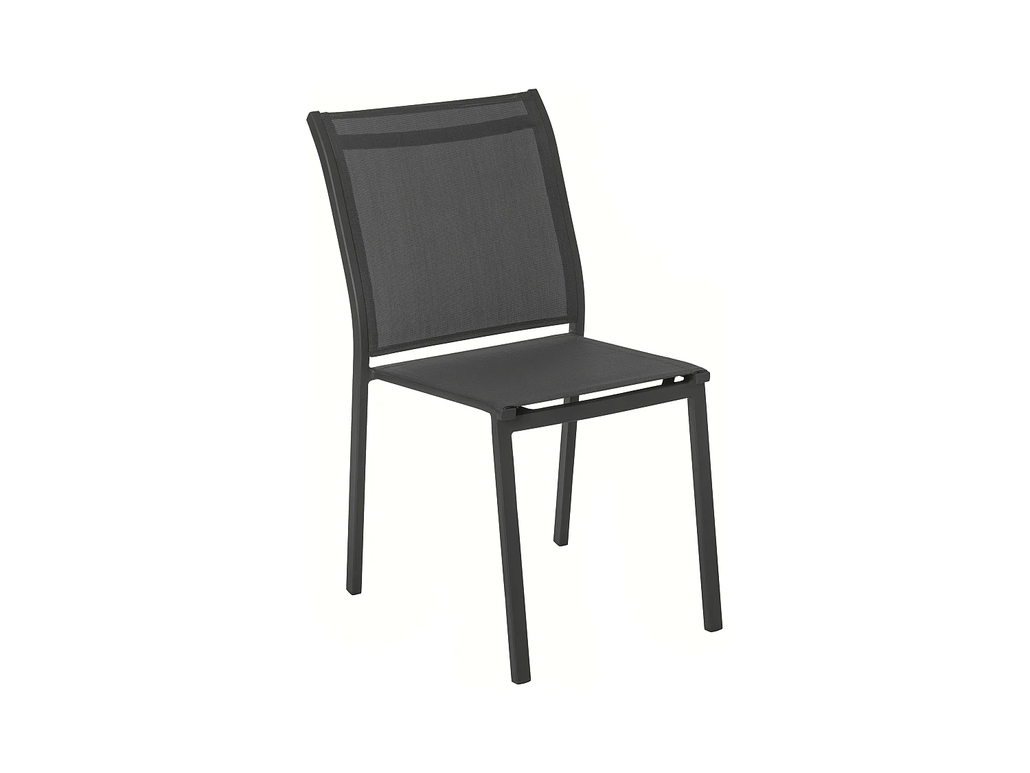 Pack 2 Sillas Exterior Essentia Gris Antracita Aluminio Textileno 46x88x61 cm