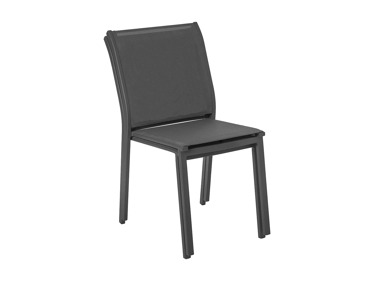 Pack 2 Sillas Exterior Essentia Gris Antracita Aluminio Textileno 46x88x61 cm