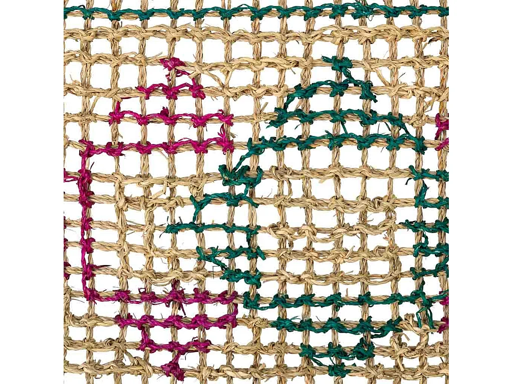 Felpudo de fibra marrón 60x35x1.2h cm