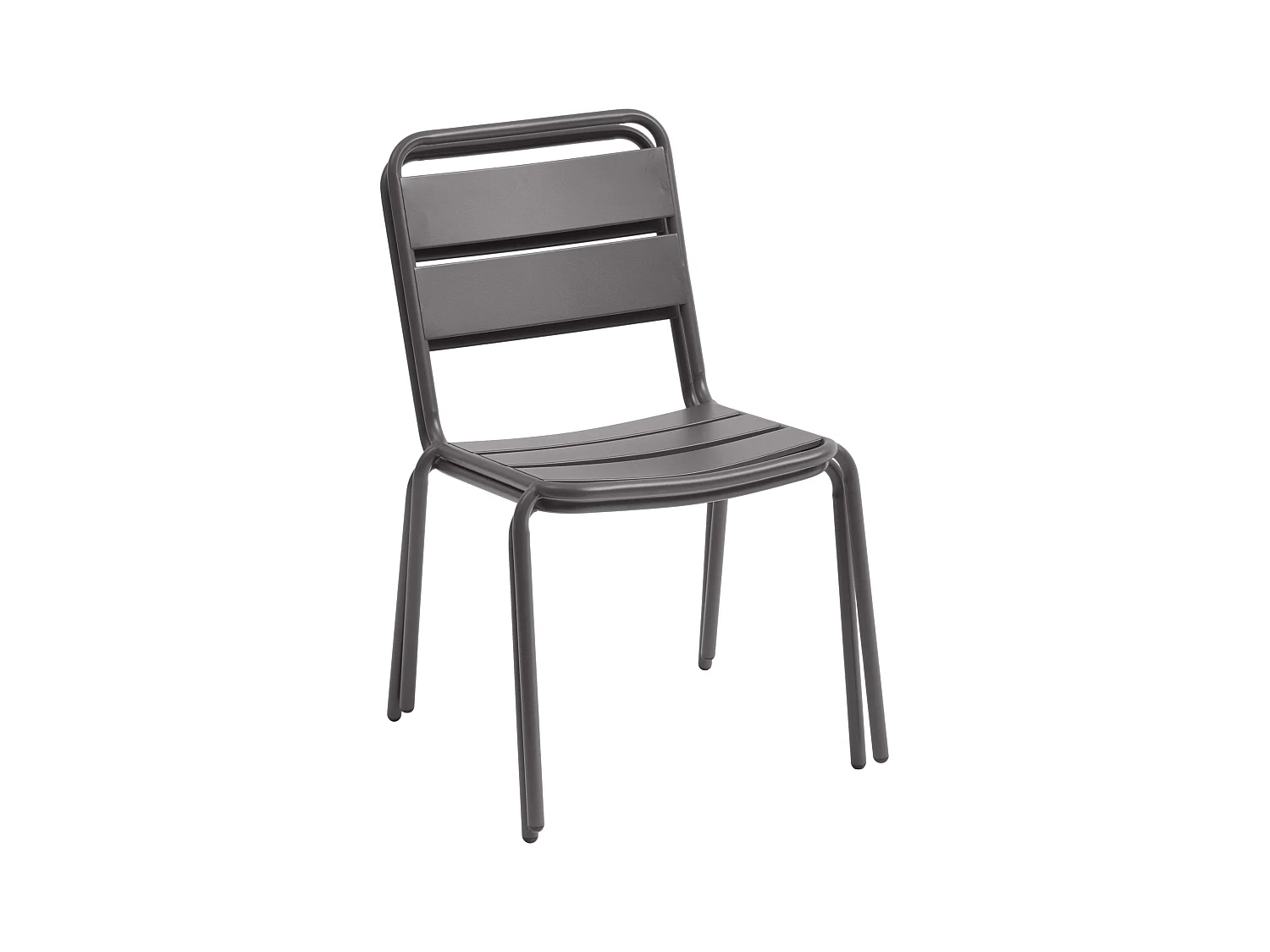 Pack 4 Sillas Exterior 52cm Phuket Jardín Terraza Gris Grafito