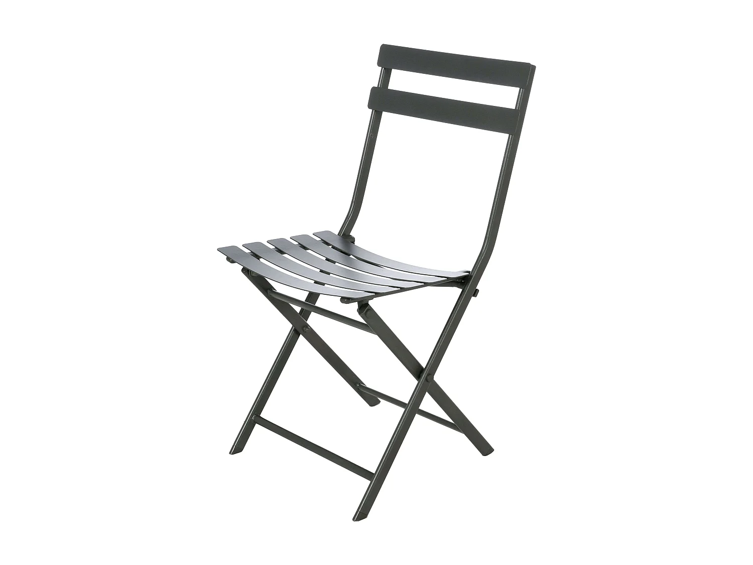 Pack 4 Sillas Ext. Plegables Greensboro Jardín Terraza Gris Grafito