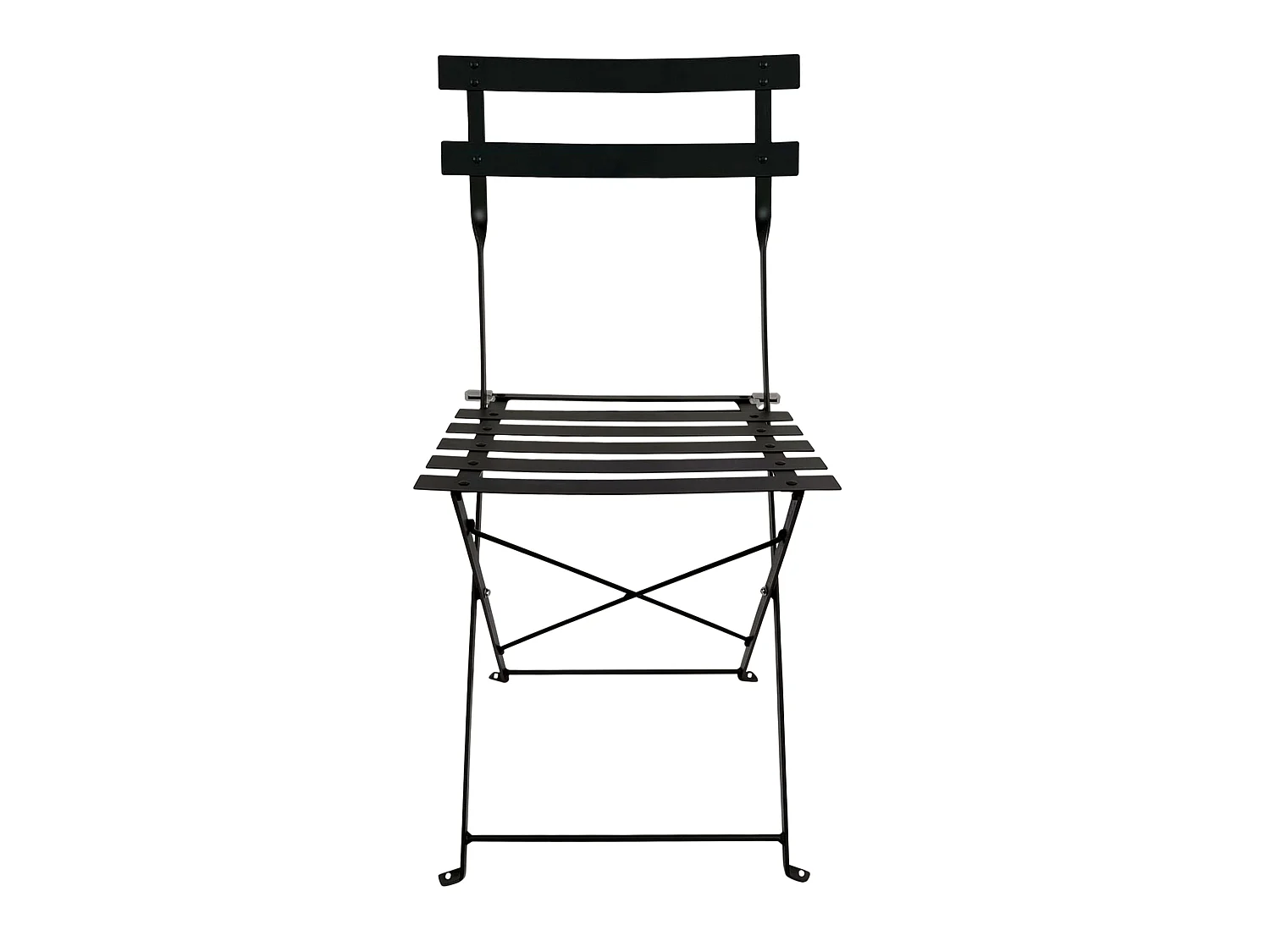 Pack 4 Sillas Ext. Plegables Greensboro Jardín Terraza Negro