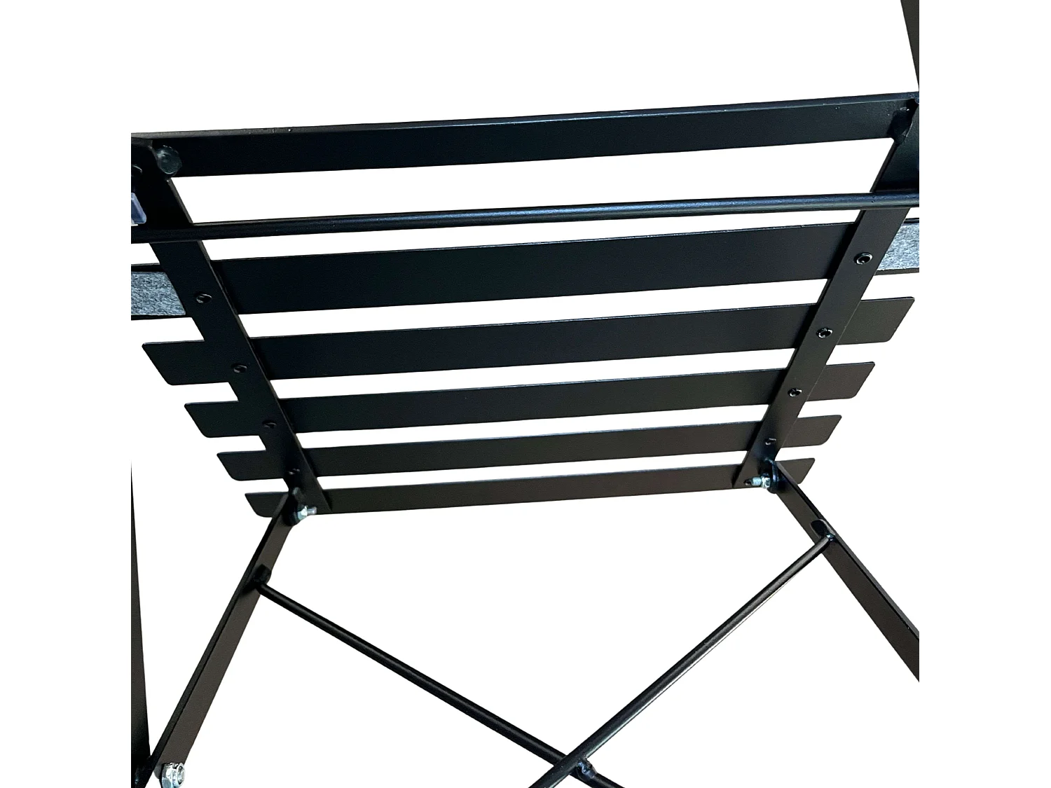 Pack 4 Sillas Ext. Plegables Greensboro Jardín Terraza Negro