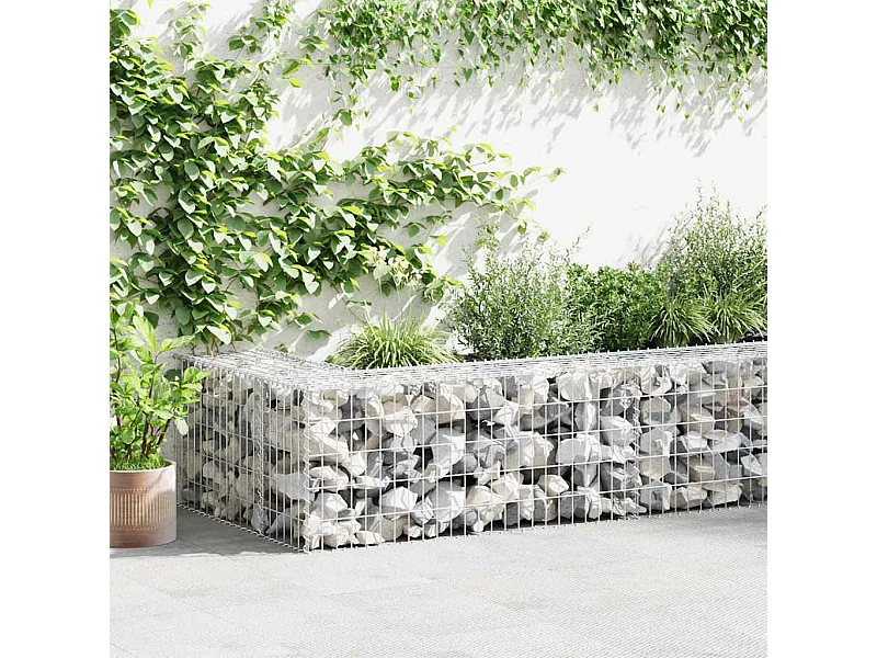 Mur en gabion-Panier de gabion avec couvercles Acier galvanisé 600x30x50 cm