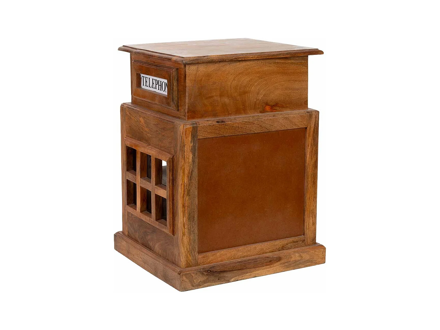 Porta-vinhos castanho 51x38x71 cm