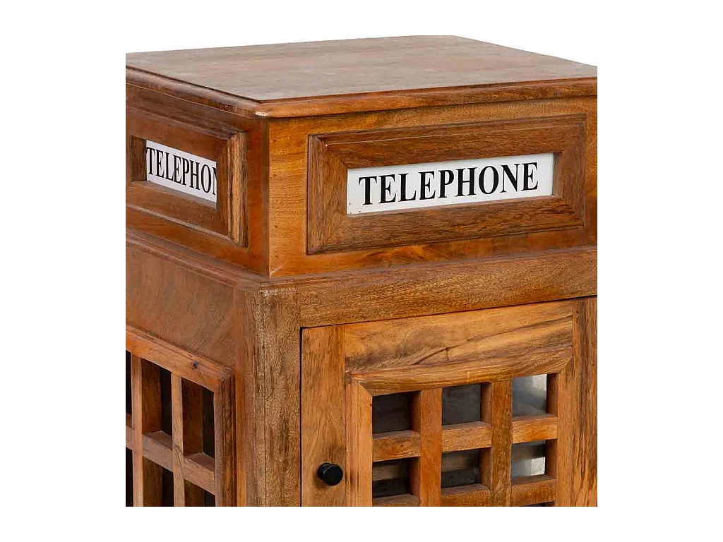 Porta-vinhos castanho 51x38x71 cm