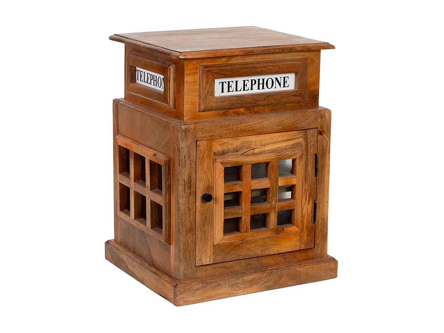 Portabottiglie per vino marrone 51x38x71h cm