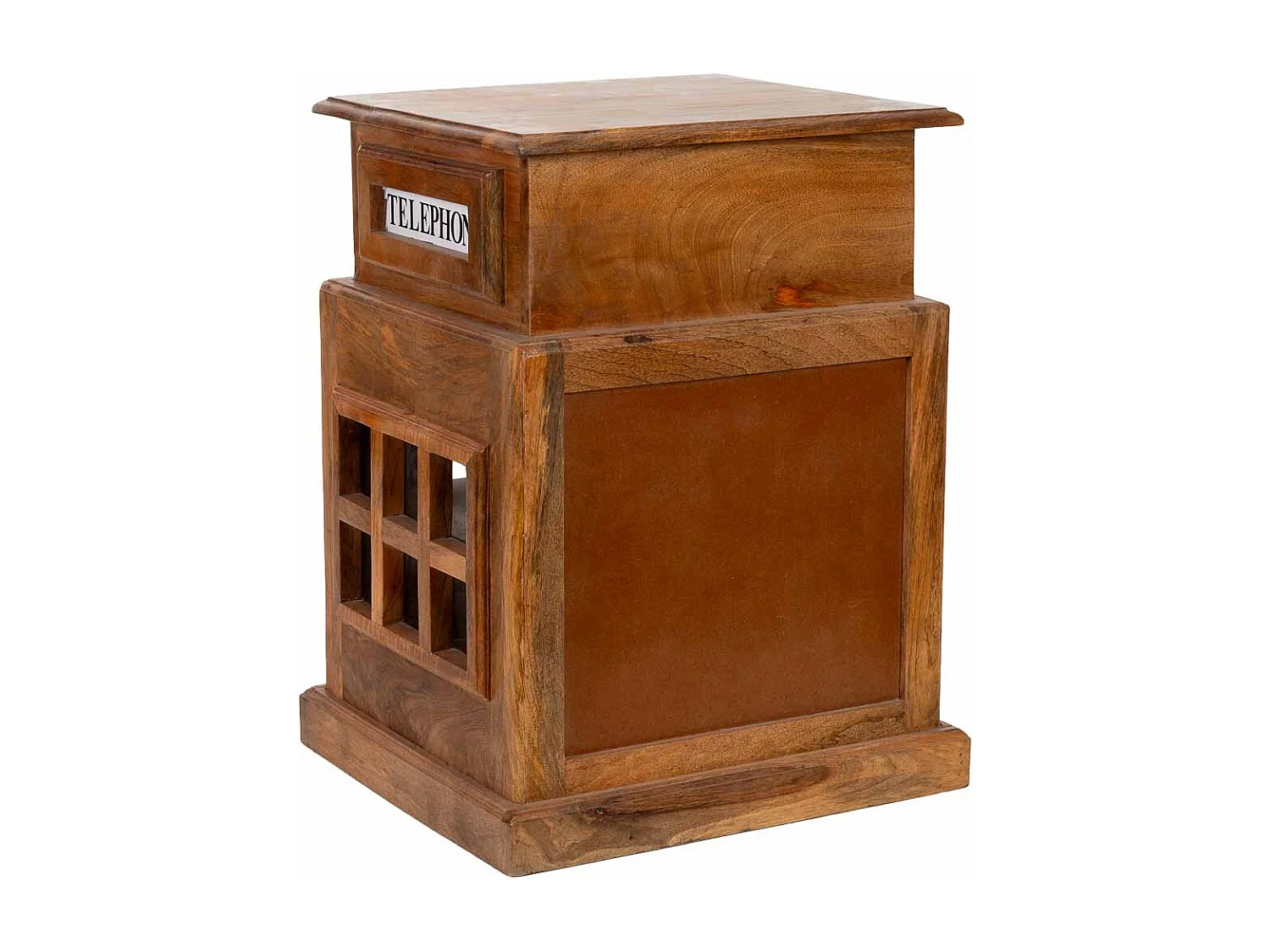 Portabottiglie per vino marrone 51x38x71h cm