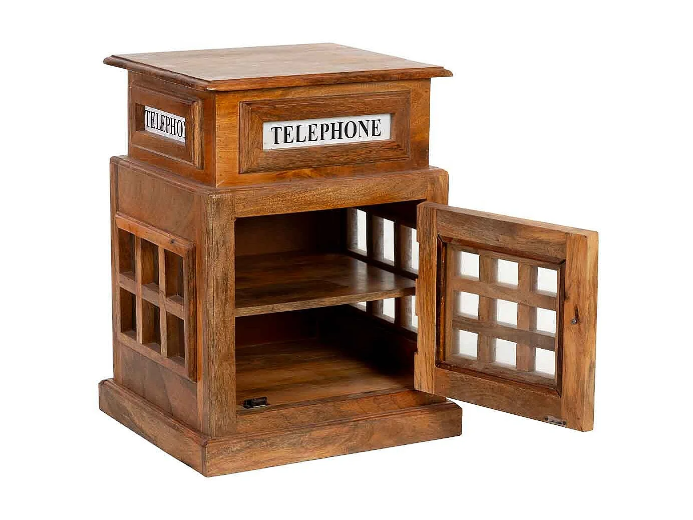 Portabottiglie per vino marrone 51x38x71h cm