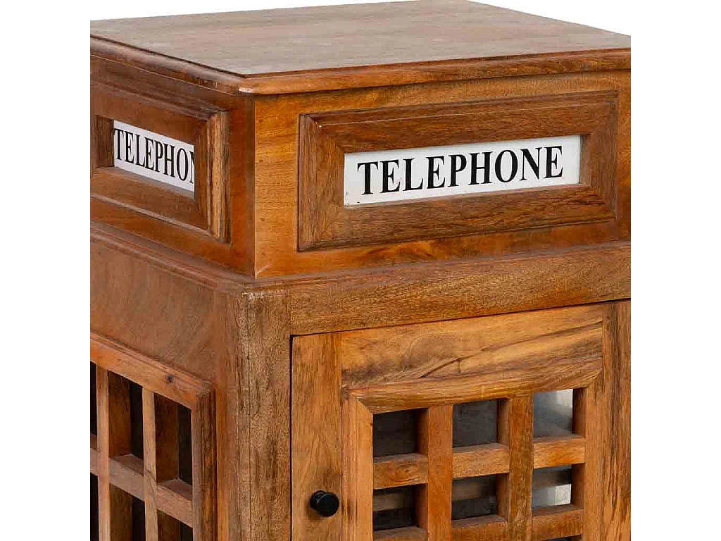 Portabottiglie per vino marrone 51x38x71h cm