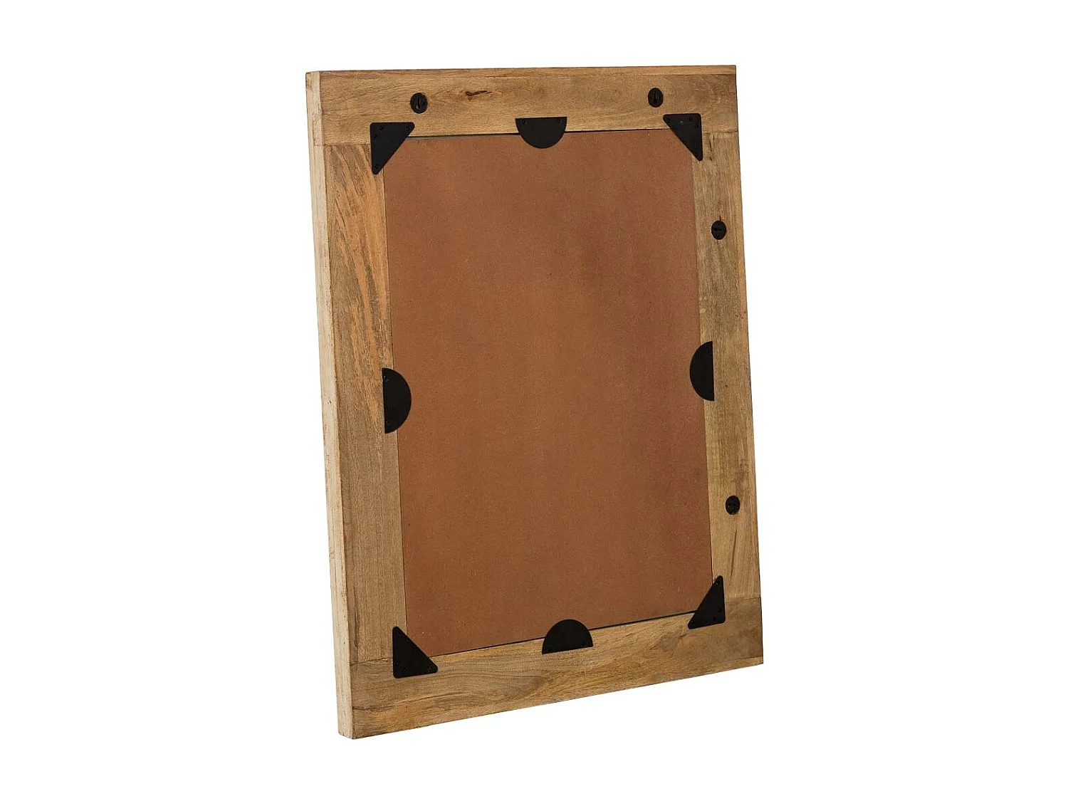 Espelho em madeira artesanal, bege, 80x3x100 cm