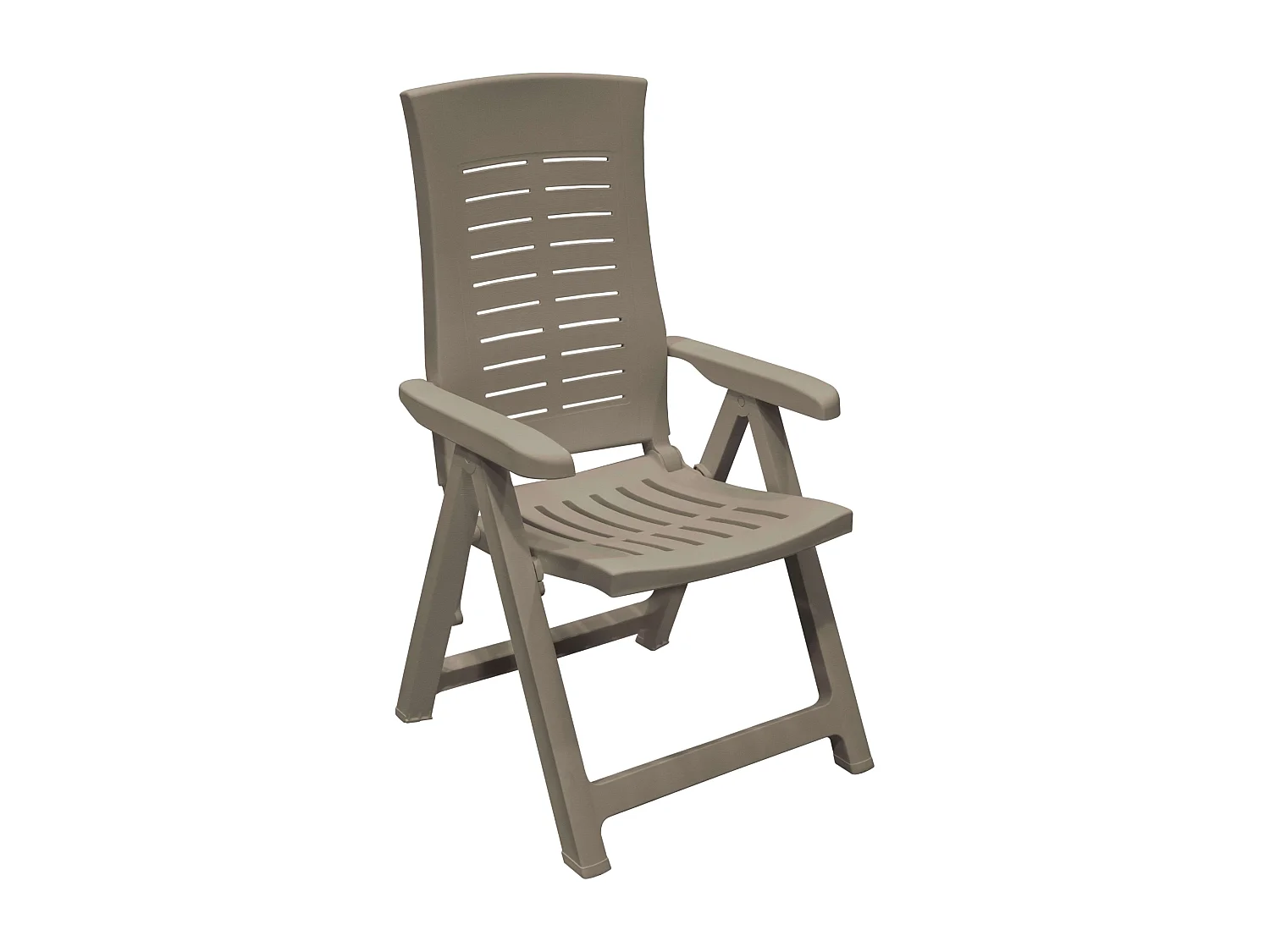 Pack 2 Sillones Silver Exterior 4 Posiciones Marrón Polipropileno 59x108x62 cm