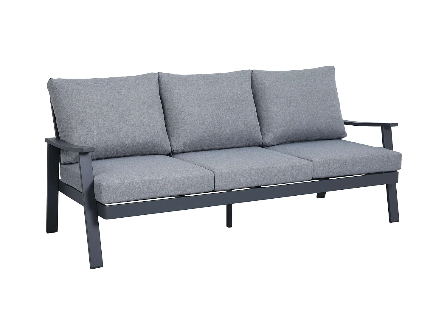 Muebles Exterior Jardín Terraza Oropesa 4 Pz Estilo Contemporáneo Gris