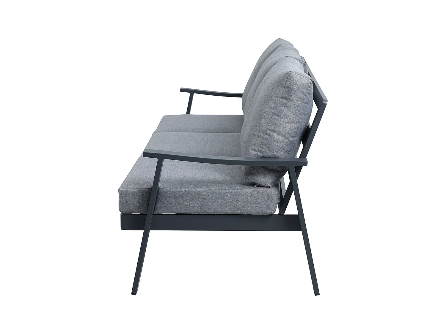 Muebles Exterior Jardín Terraza Oropesa 4 Pz Estilo Contemporáneo Gris