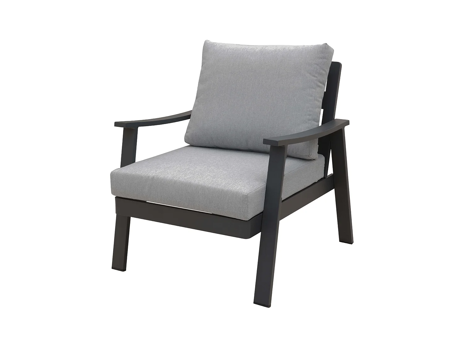 Muebles Exterior Jardín Terraza Oropesa 4 Pz Estilo Contemporáneo Gris