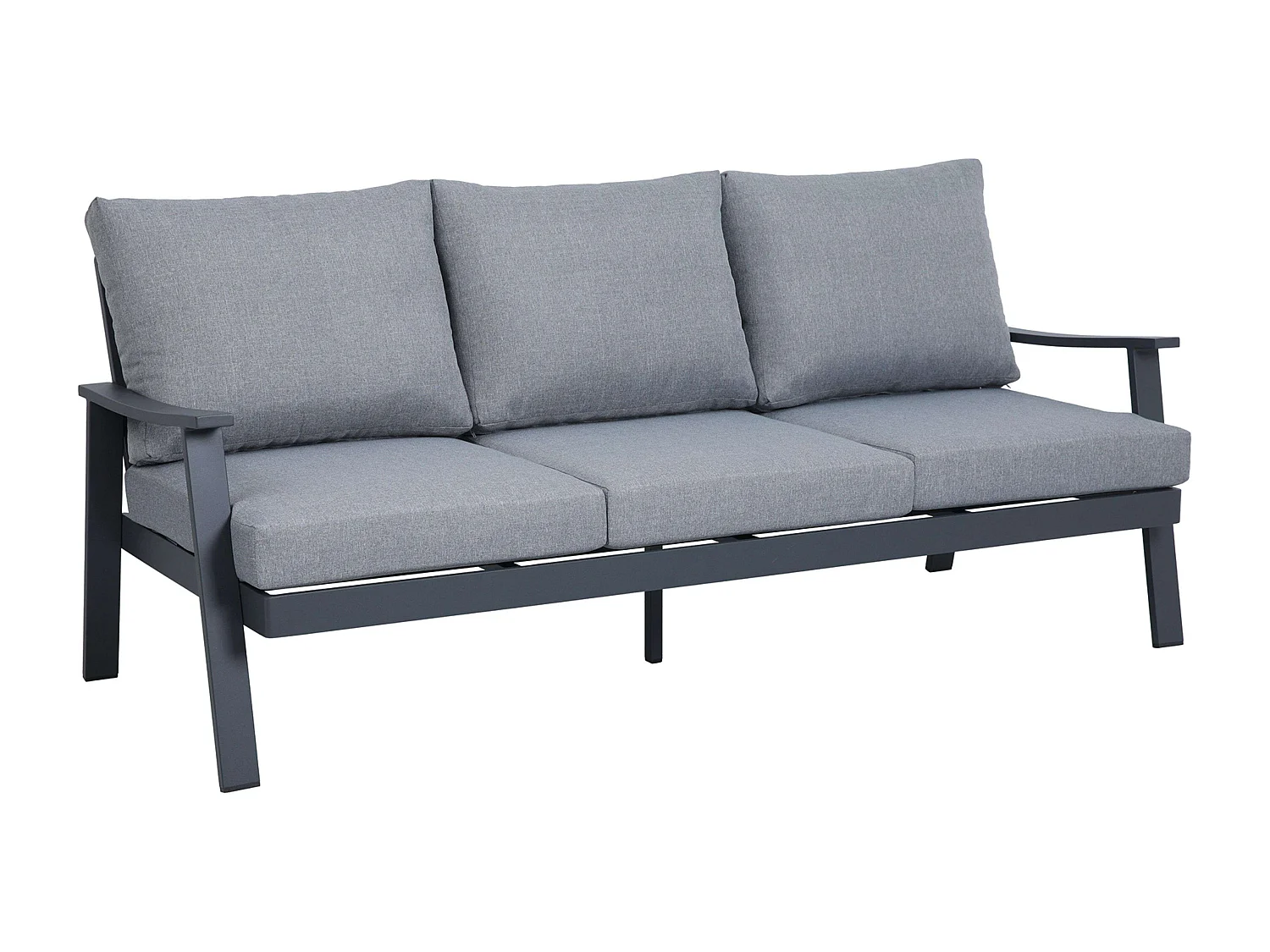 Muebles Exterior Jardín Terraza Oropesa 4 Pz Estilo Contemporáneo Gris