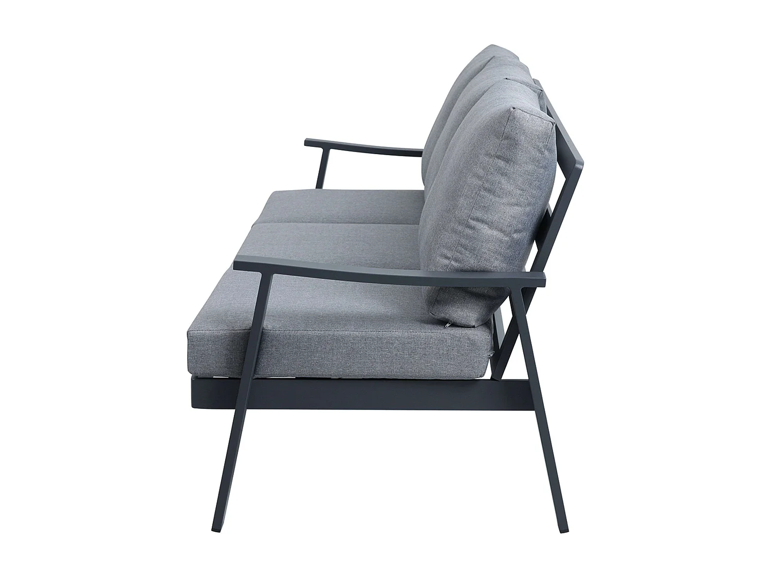 Muebles Exterior Jardín Terraza Oropesa 4 Pz Estilo Contemporáneo Gris